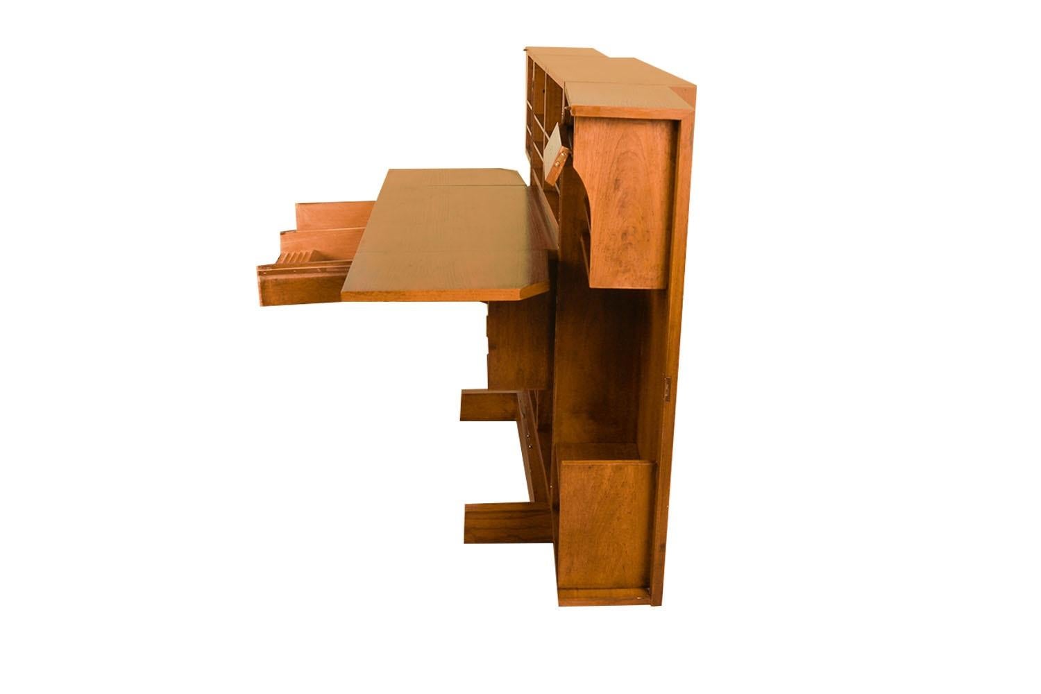 Danish Mid-Century Folding Desk Magic Box Desk For Sale