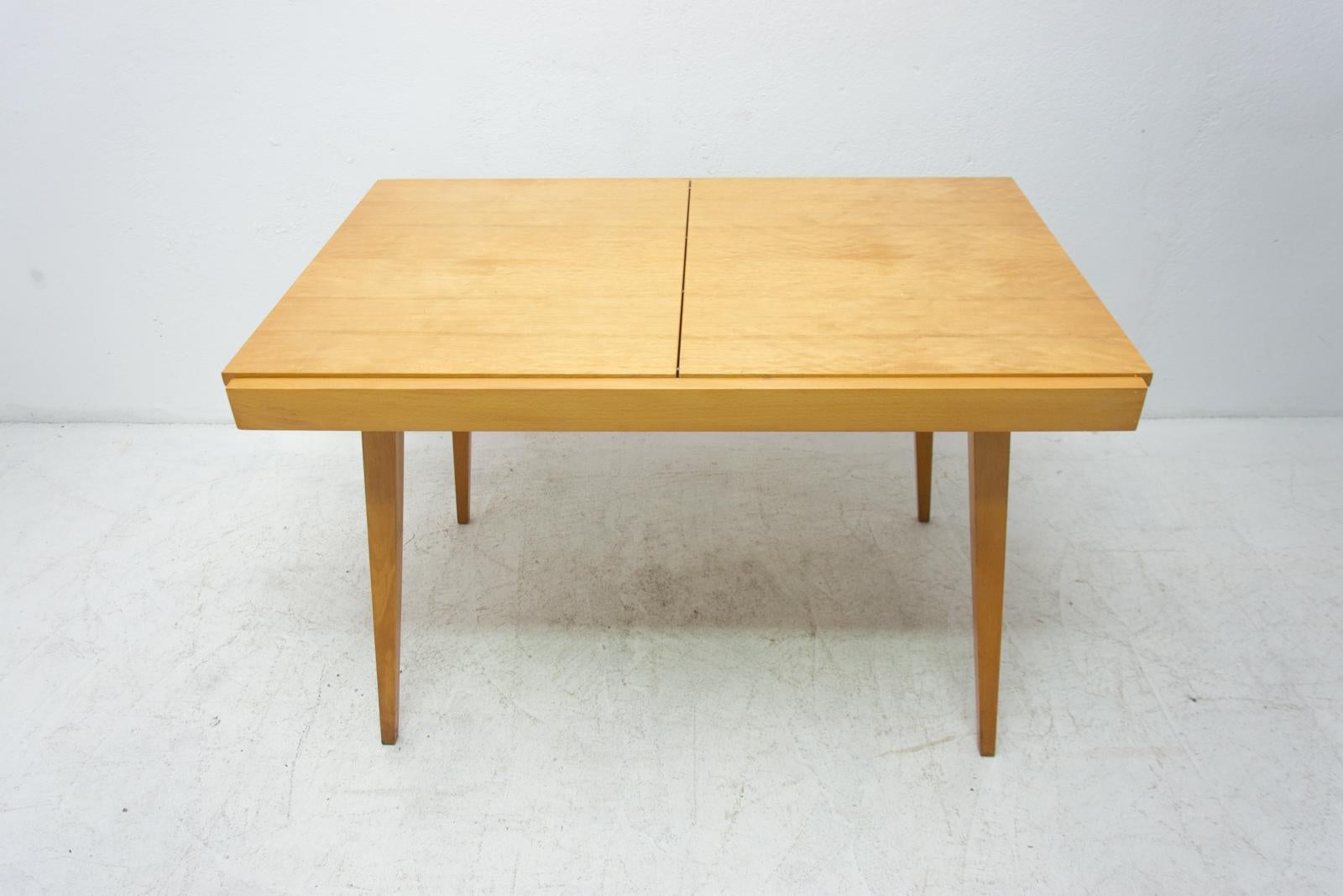 Wood Midcentury Folding Dining Table by Frantisek Jirak for Tatra Nabytok, 1960s