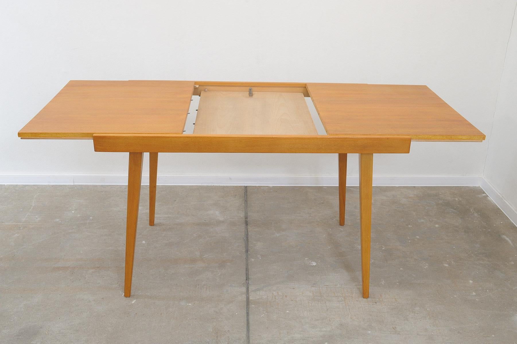 Mid century folding dining table by František Jirák for Tatra nábytok, 1970´s For Sale 3