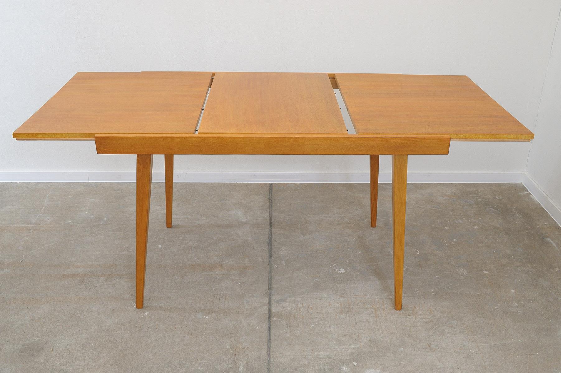 Mid century folding dining table by František Jirák for Tatra nábytok, 1970´s For Sale 4