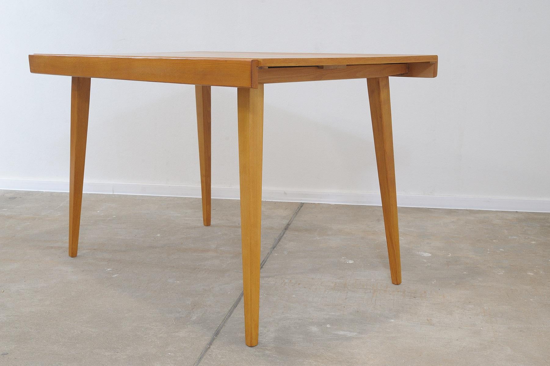 Wood Mid century folding dining table by František Jirák for Tatra nábytok, 1970´s For Sale
