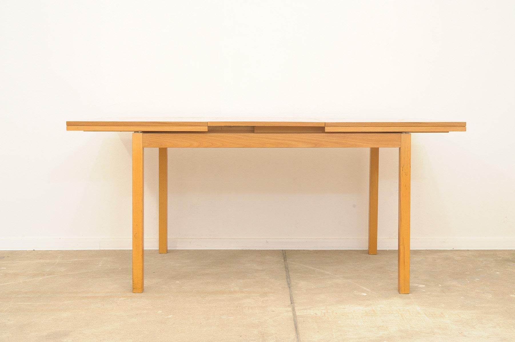 Wood  Mid century folding dining table by Jitona, 1970´s, Czechoslovakia For Sale