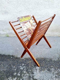 Mid Century Folding Magazine Rack Produced by Nevco, 60s