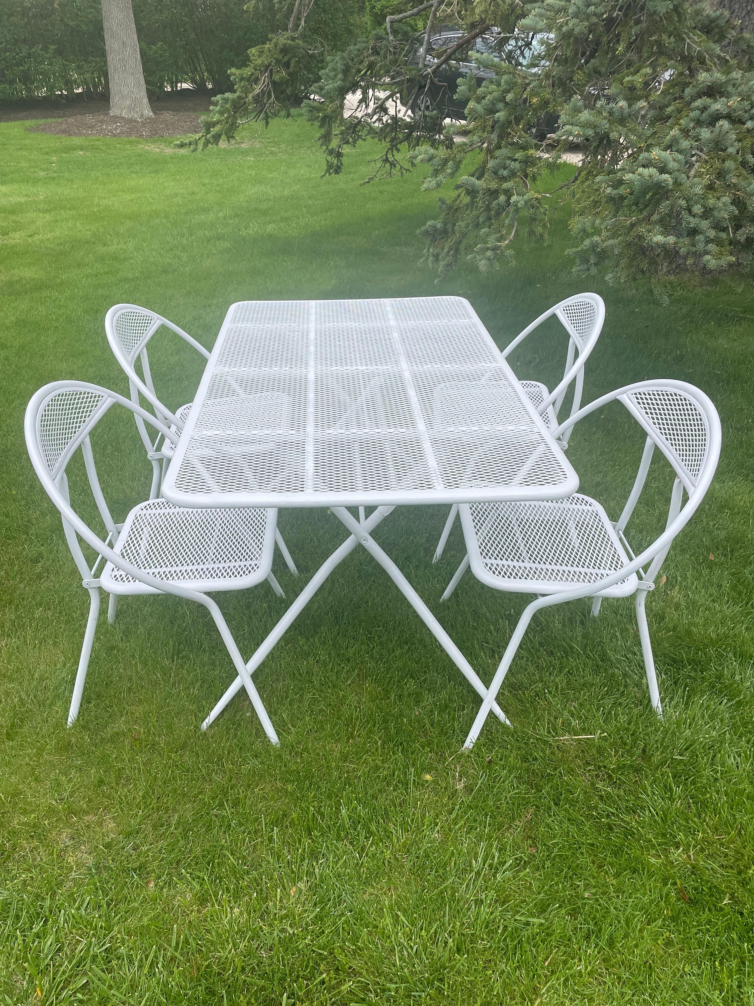 Mid-Century moderno Foldes del Medioevo  Set Patio Rid Jid di Salterini in vendita
