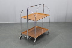 Mid-Century Folding Serving Cart, Italy, 1970s