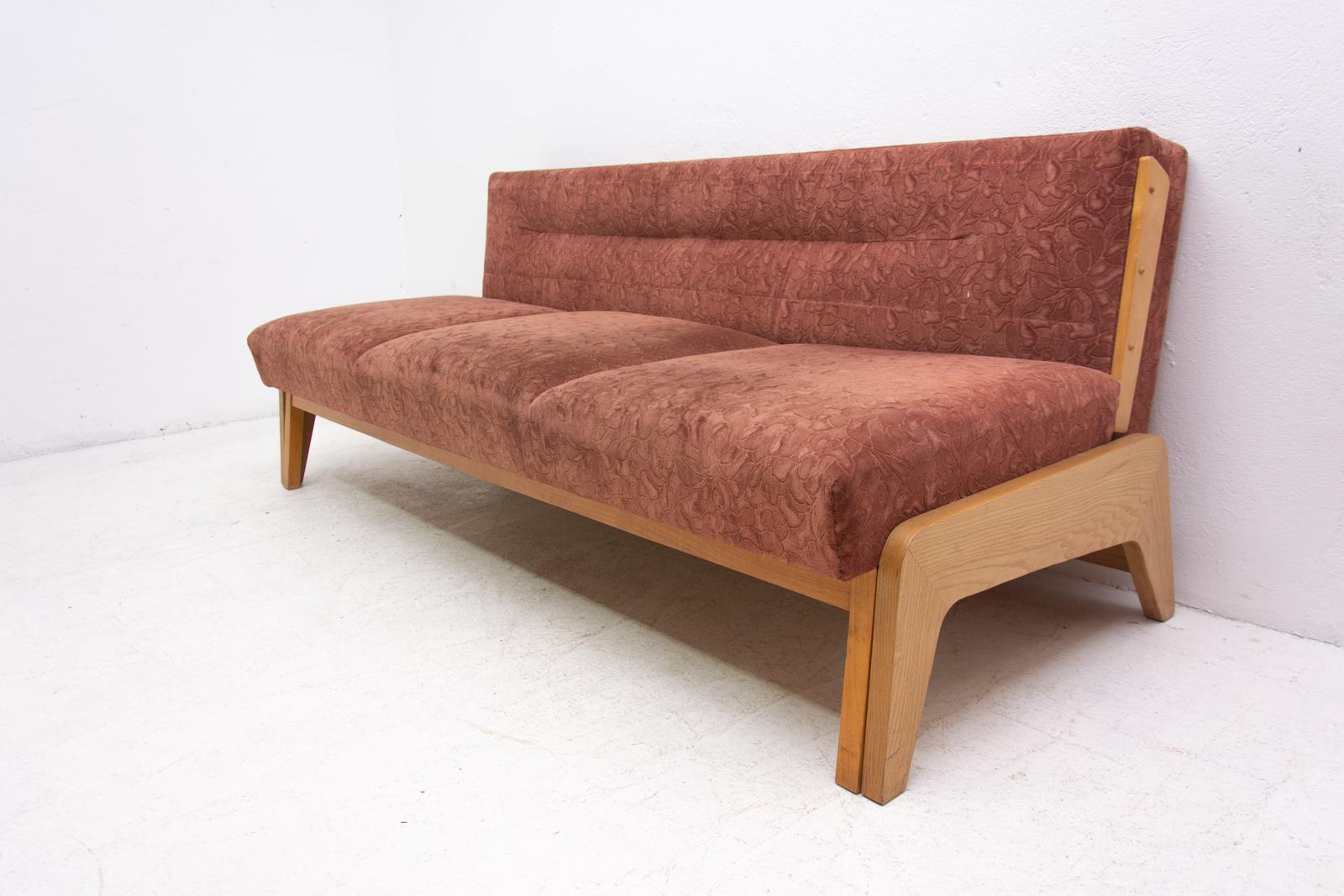 Midcentury Folding Sofa-Bench, 1960s, Czechoslovakia 4