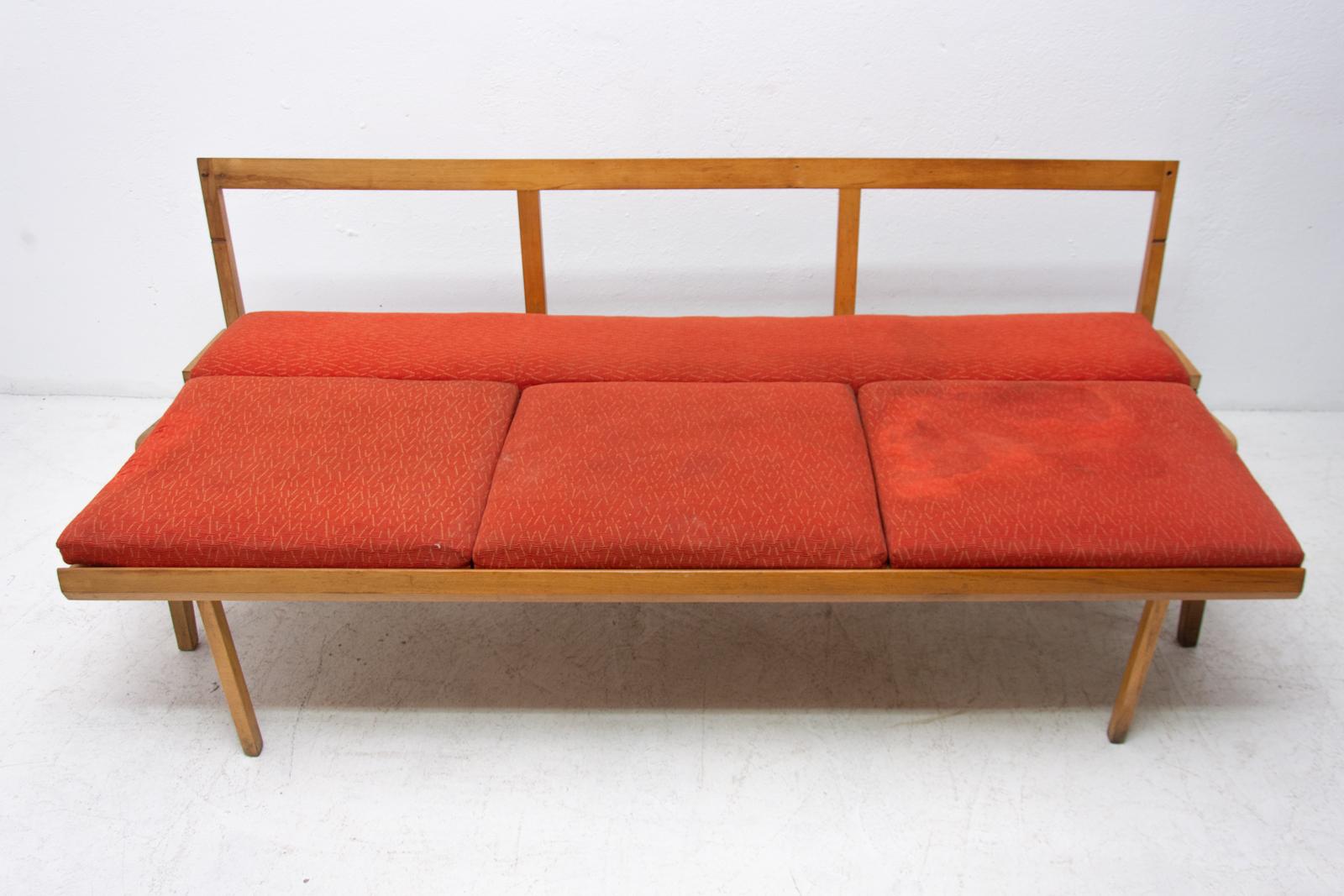 Midcentury Folding Sofa-Bench, 1960s, Czechoslovakia 7