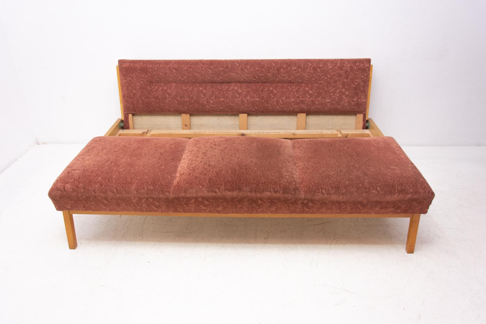 Midcentury Folding Sofa-Bench, 1960s, Czechoslovakia 9