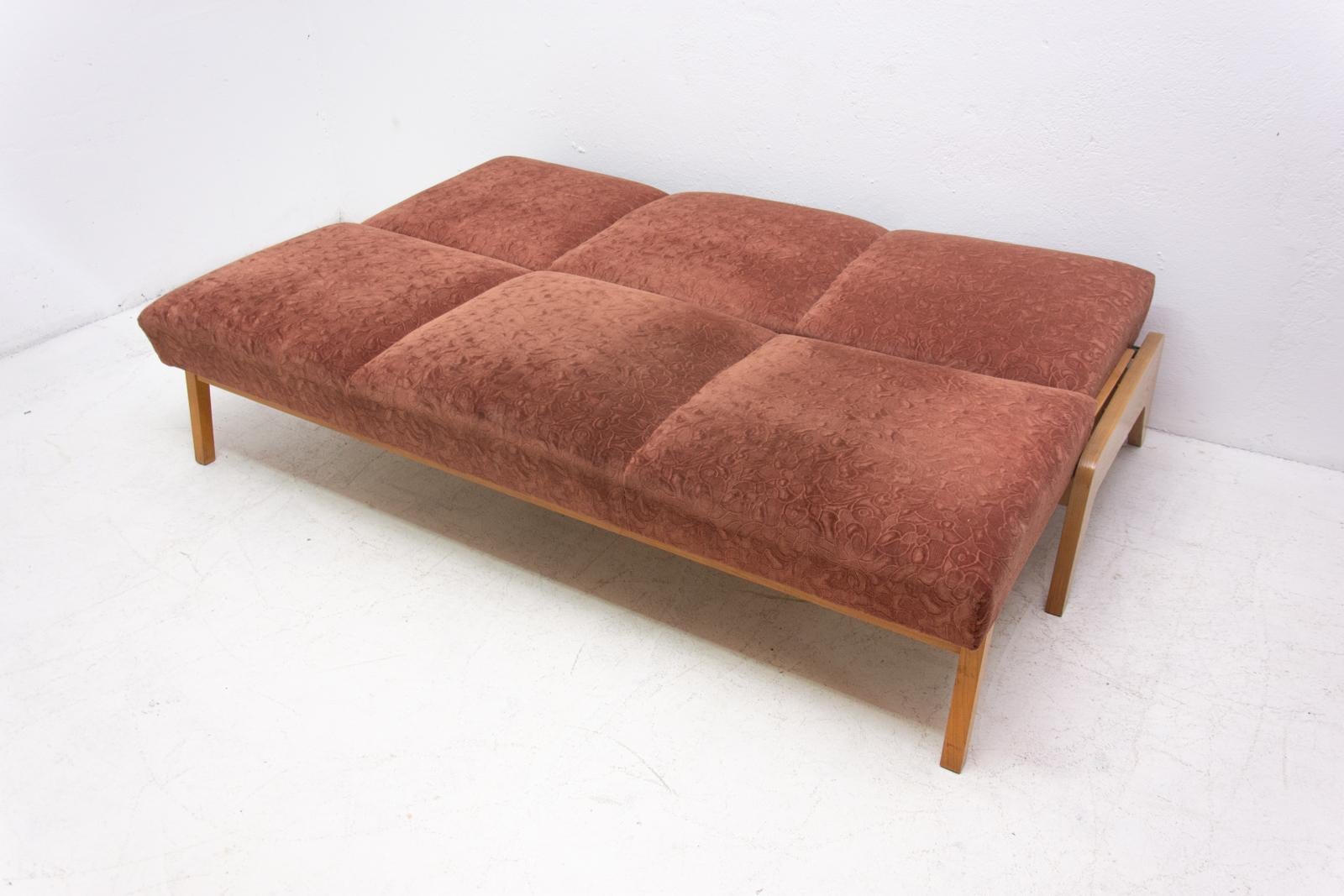 Midcentury Folding Sofa-Bench, 1960s, Czechoslovakia 11