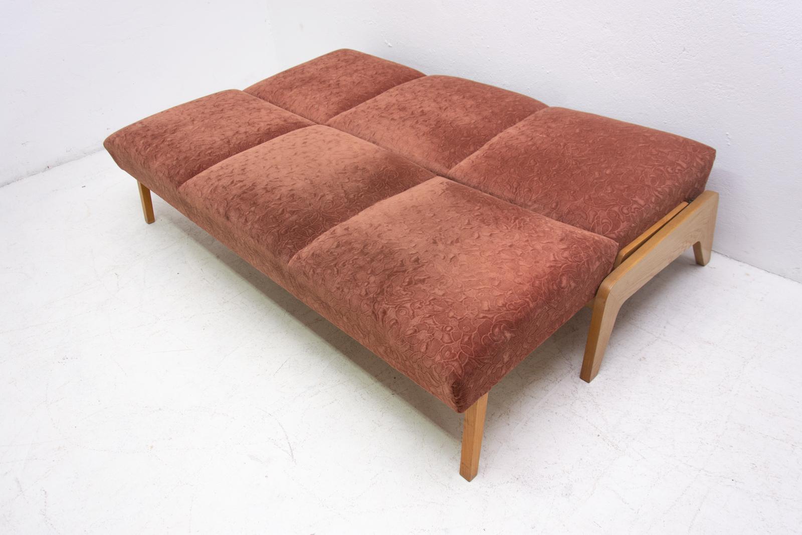 Midcentury Folding Sofa-Bench, 1960s, Czechoslovakia 12