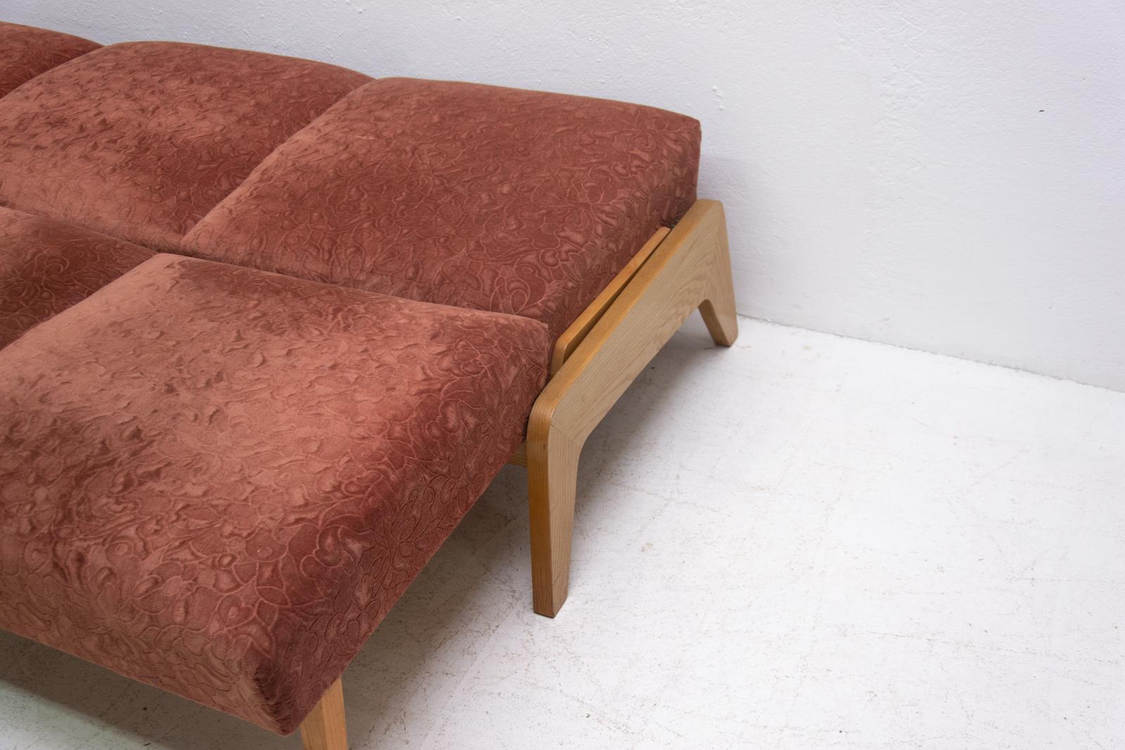 Midcentury Folding Sofa-Bench, 1960s, Czechoslovakia 13