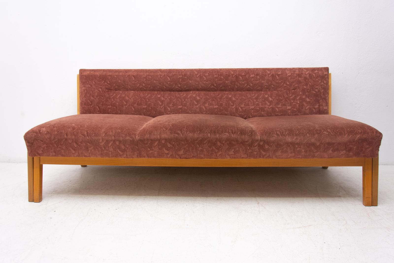 Scandinavian Modern Midcentury Folding Sofa-Bench, 1960s, Czechoslovakia