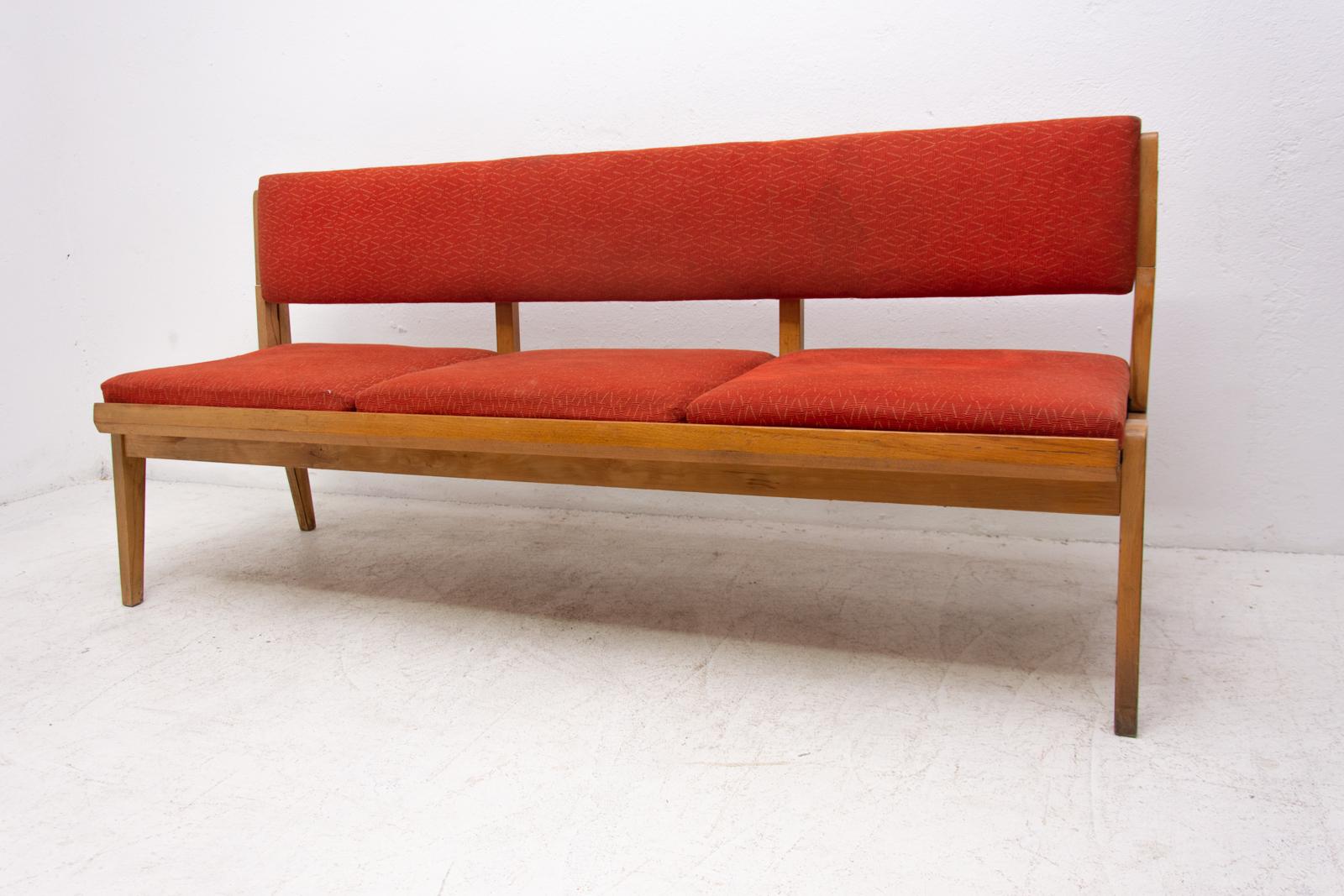 20th Century Midcentury Folding Sofa-Bench, 1960s, Czechoslovakia