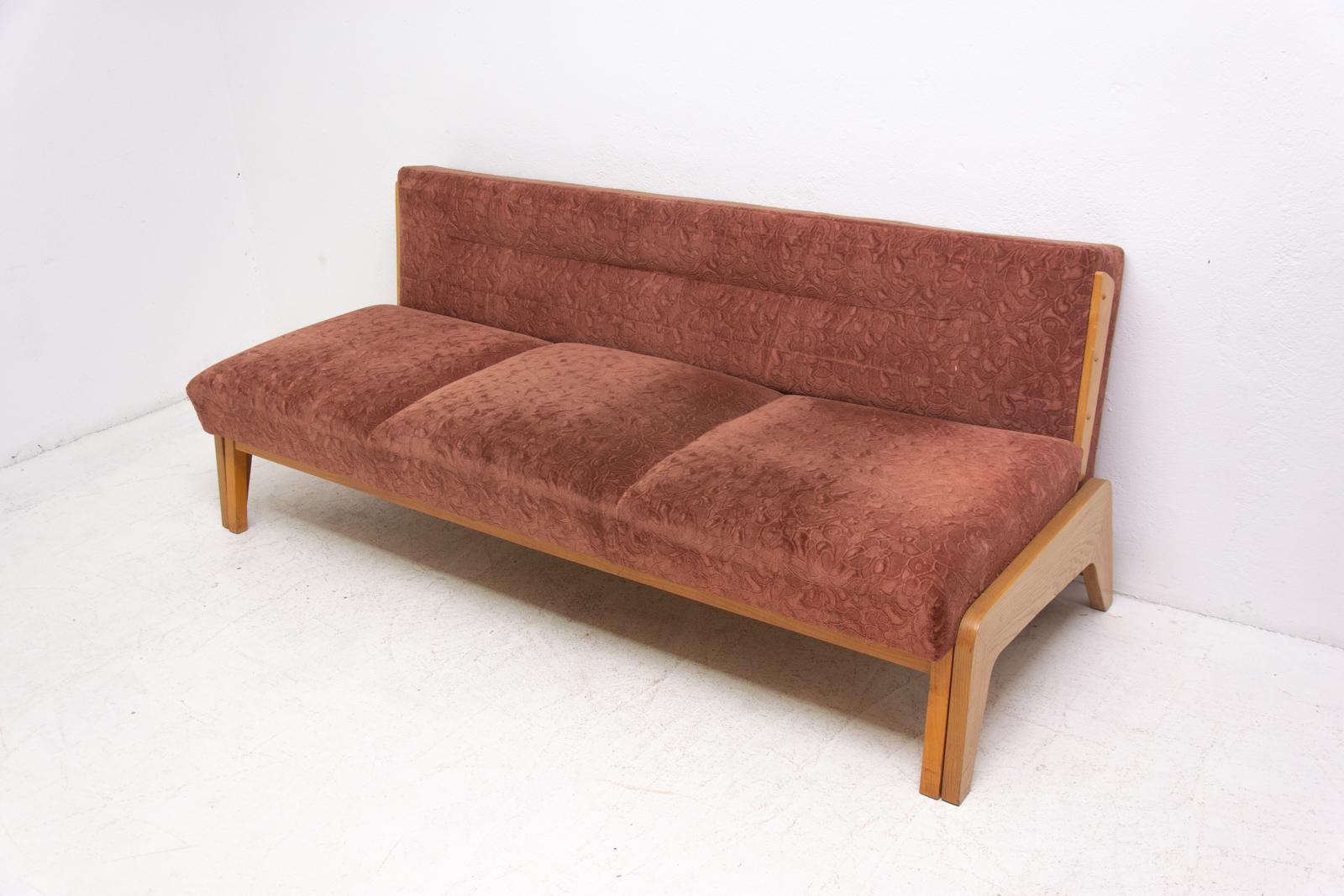 Midcentury Folding Sofa-Bench, 1960s, Czechoslovakia 1