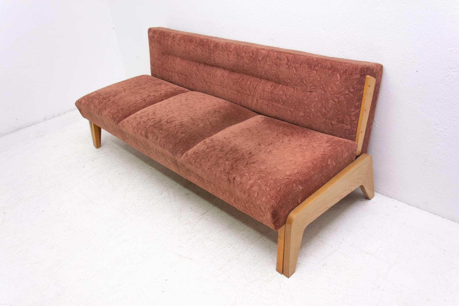 Midcentury Folding Sofa-Bench, 1960s, Czechoslovakia 3