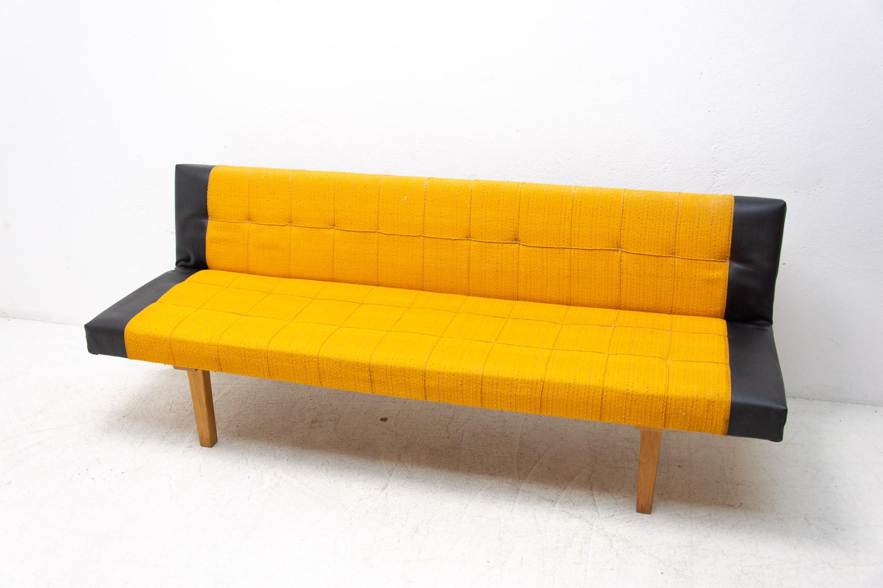 Mid Century Folding Sofa-Bench by Miroslav Navrátil, 1970s, Czechoslovakia 11