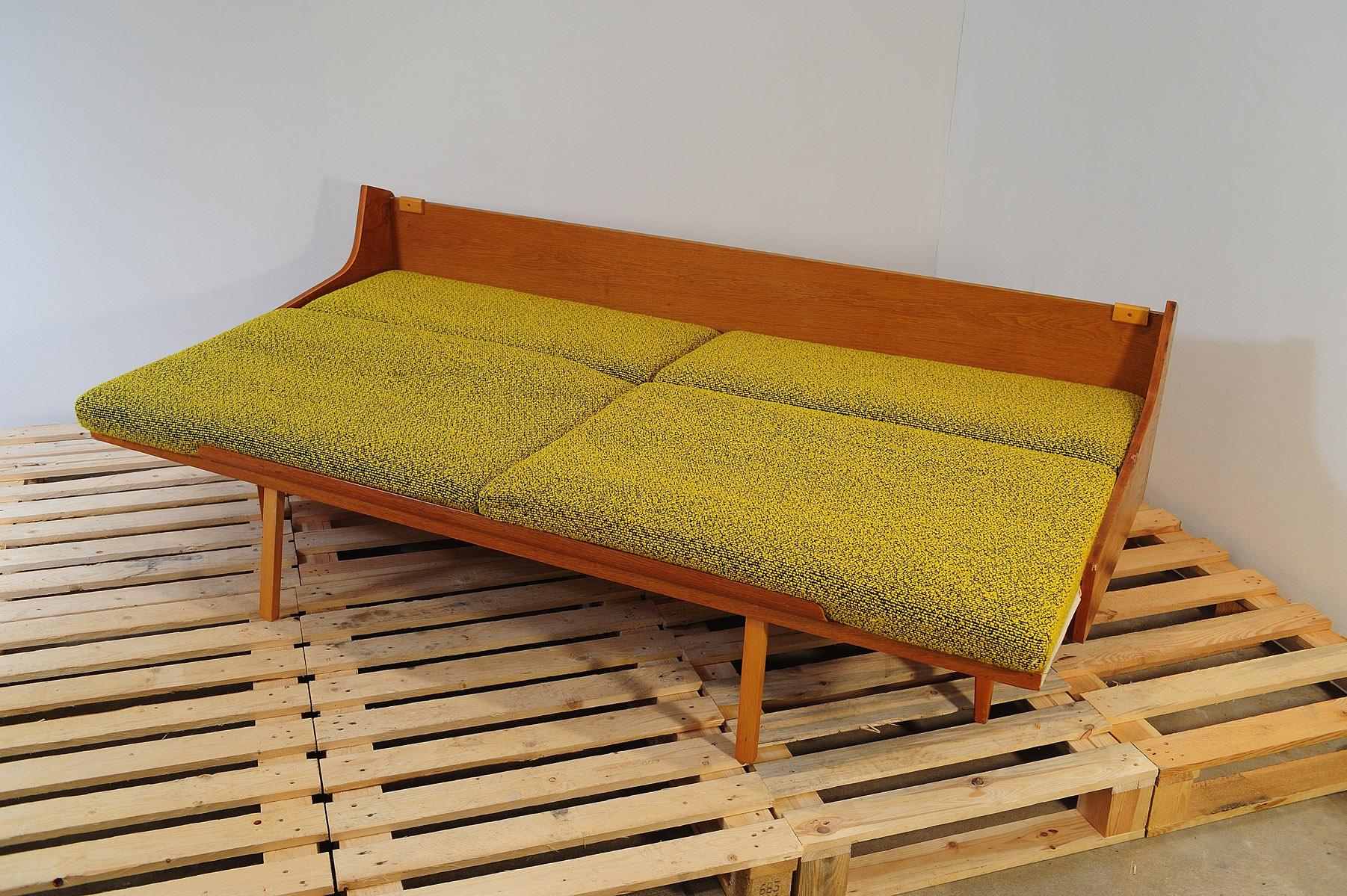 Mid century folding sofa by Interier Praha, 1960´s, Czechoslovakia 5