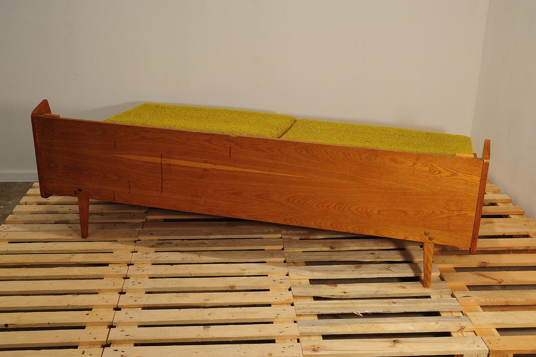  Mid century folding sofa by Interier Praha, 1960´s, Czechoslovakia 6