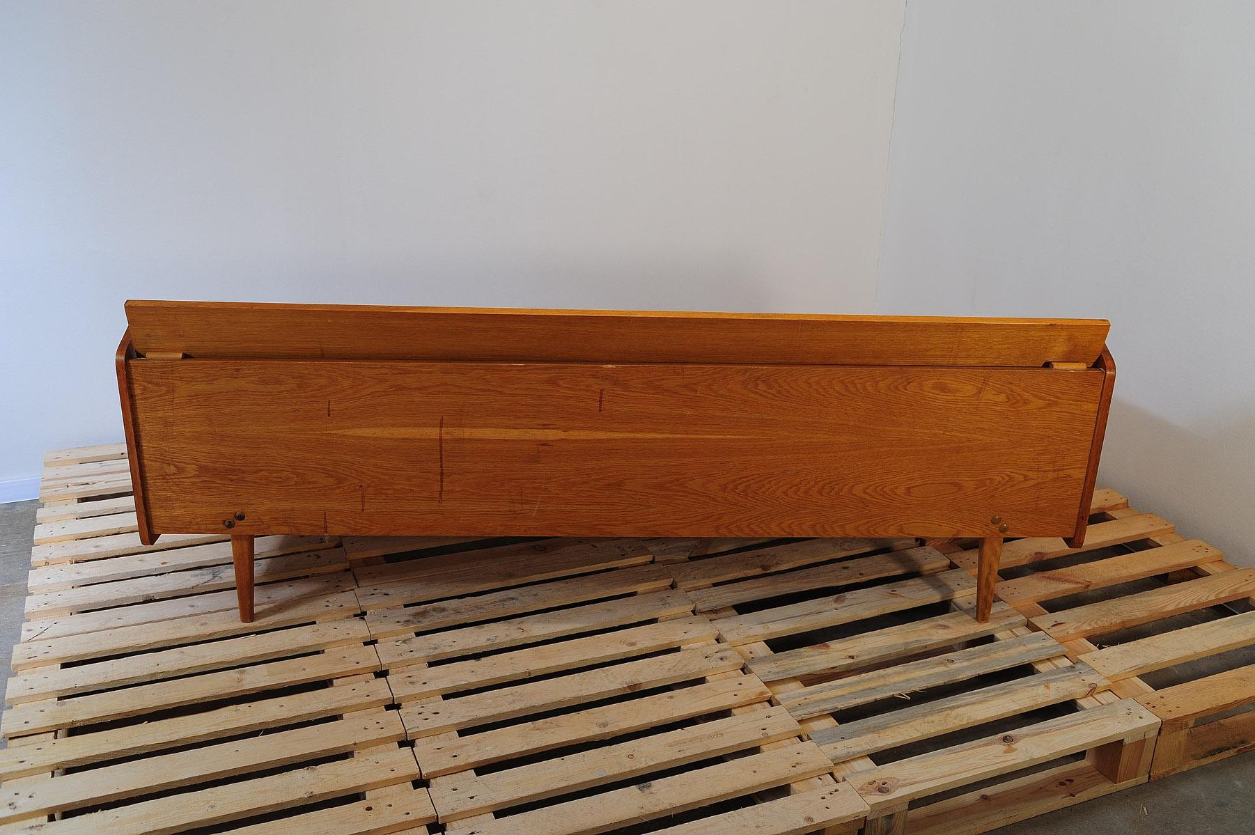  Mid century folding sofa by Interier Praha, 1960´s, Czechoslovakia 8