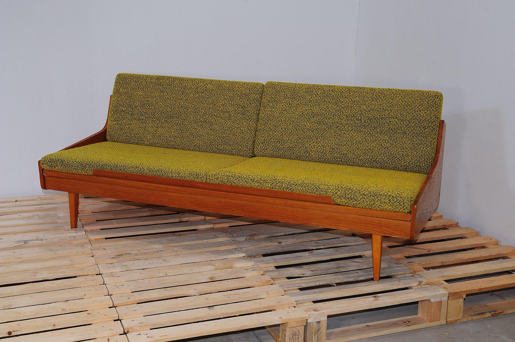 Mid-Century Modern  Mid century folding sofa by Interier Praha, 1960´s, Czechoslovakia
