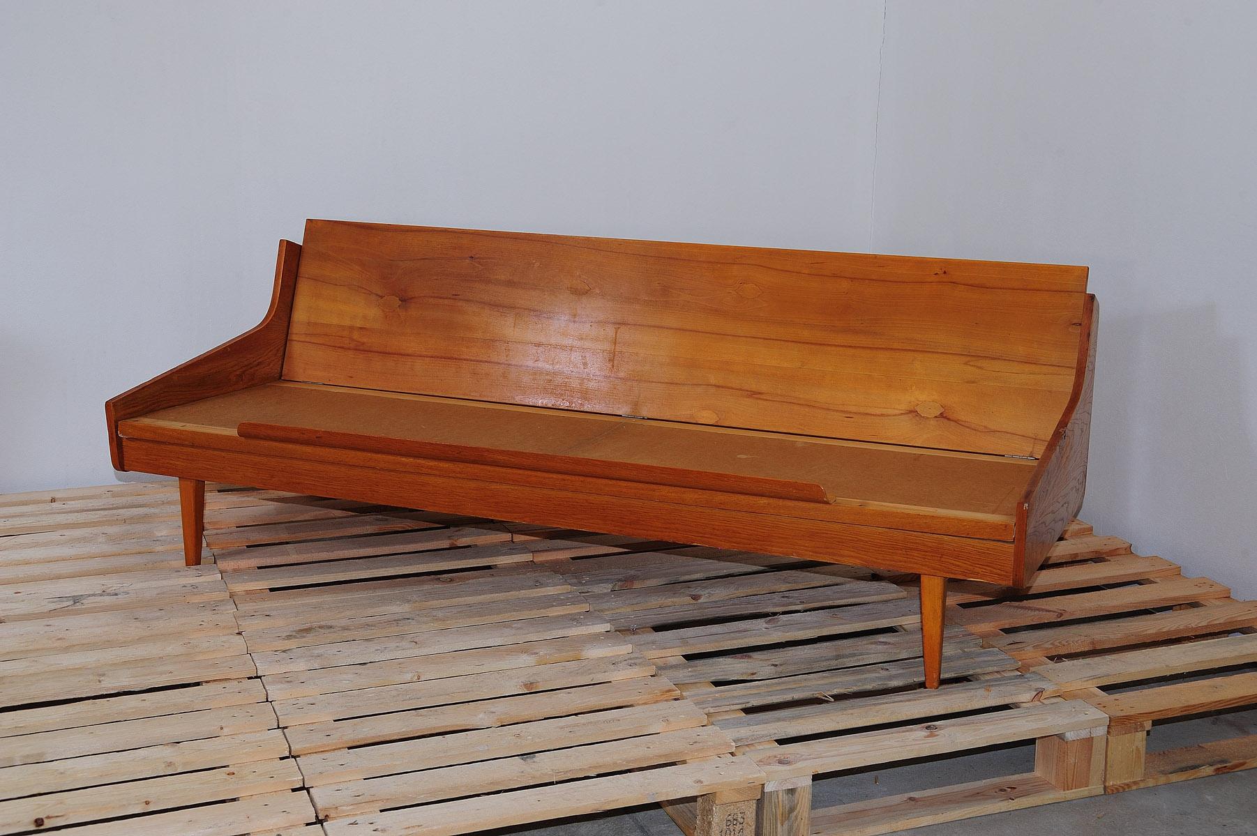  Mid century folding sofa by Interier Praha, 1960´s, Czechoslovakia In Good Condition In Prague 8, CZ
