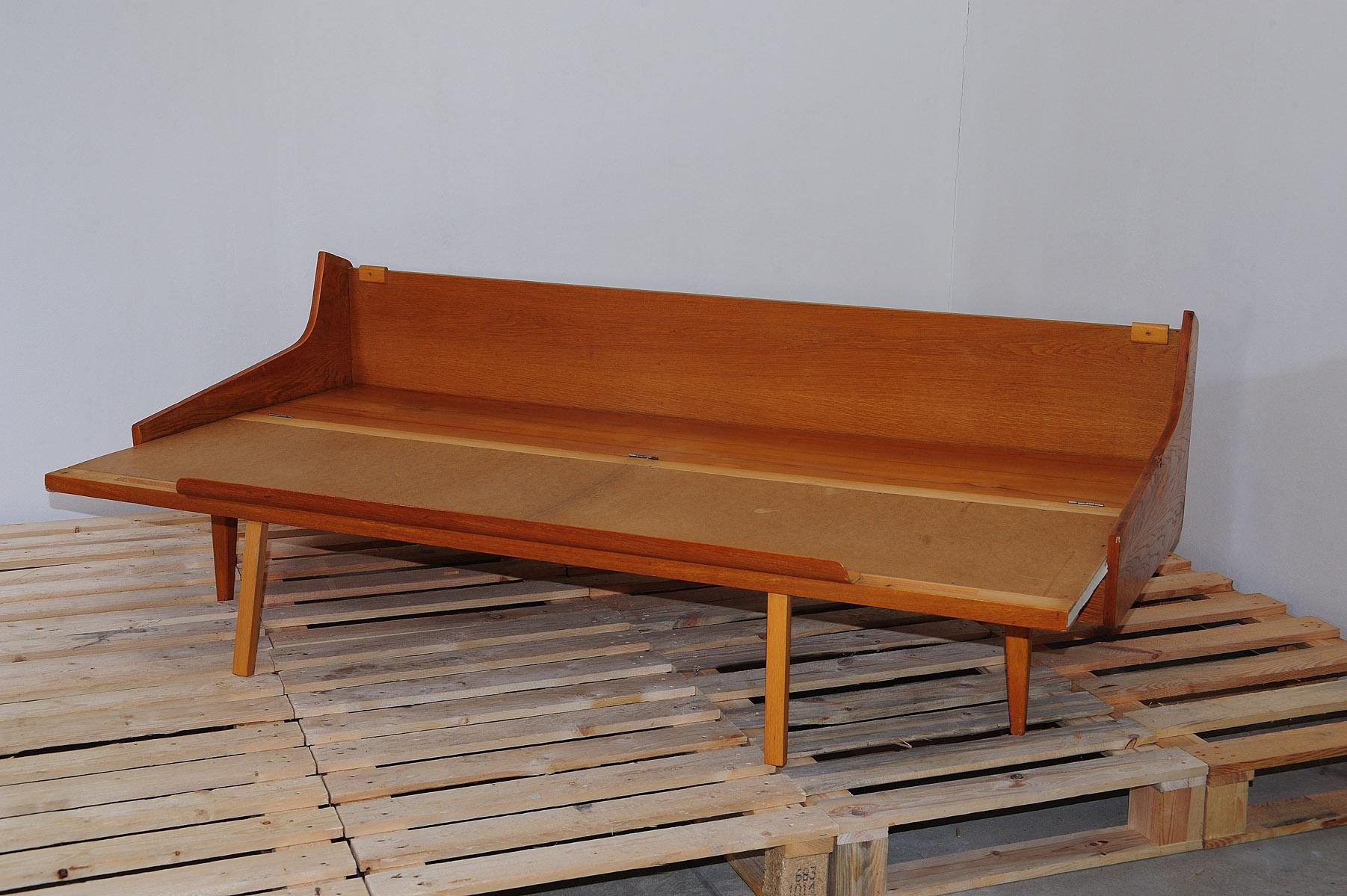 20th Century  Mid century folding sofa by Interier Praha, 1960´s, Czechoslovakia