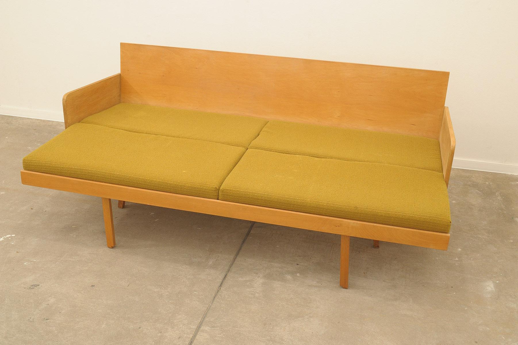  Mid century folding sofa by Interier Praha, 1960´s, Czechoslovakia 3