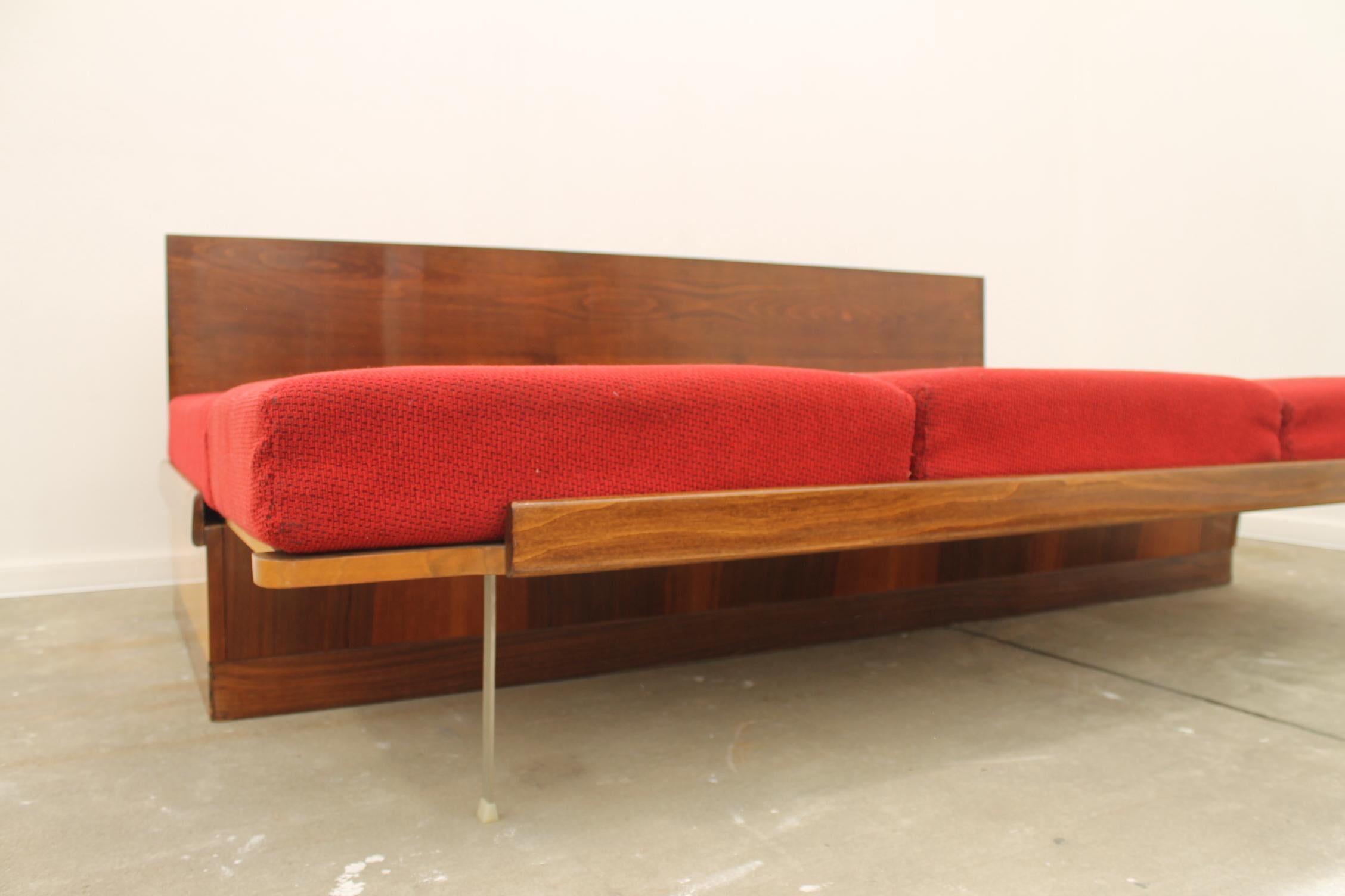 Midcentury Folding Sofa by Mier, 1960s, Czechoslovakia For Sale 12