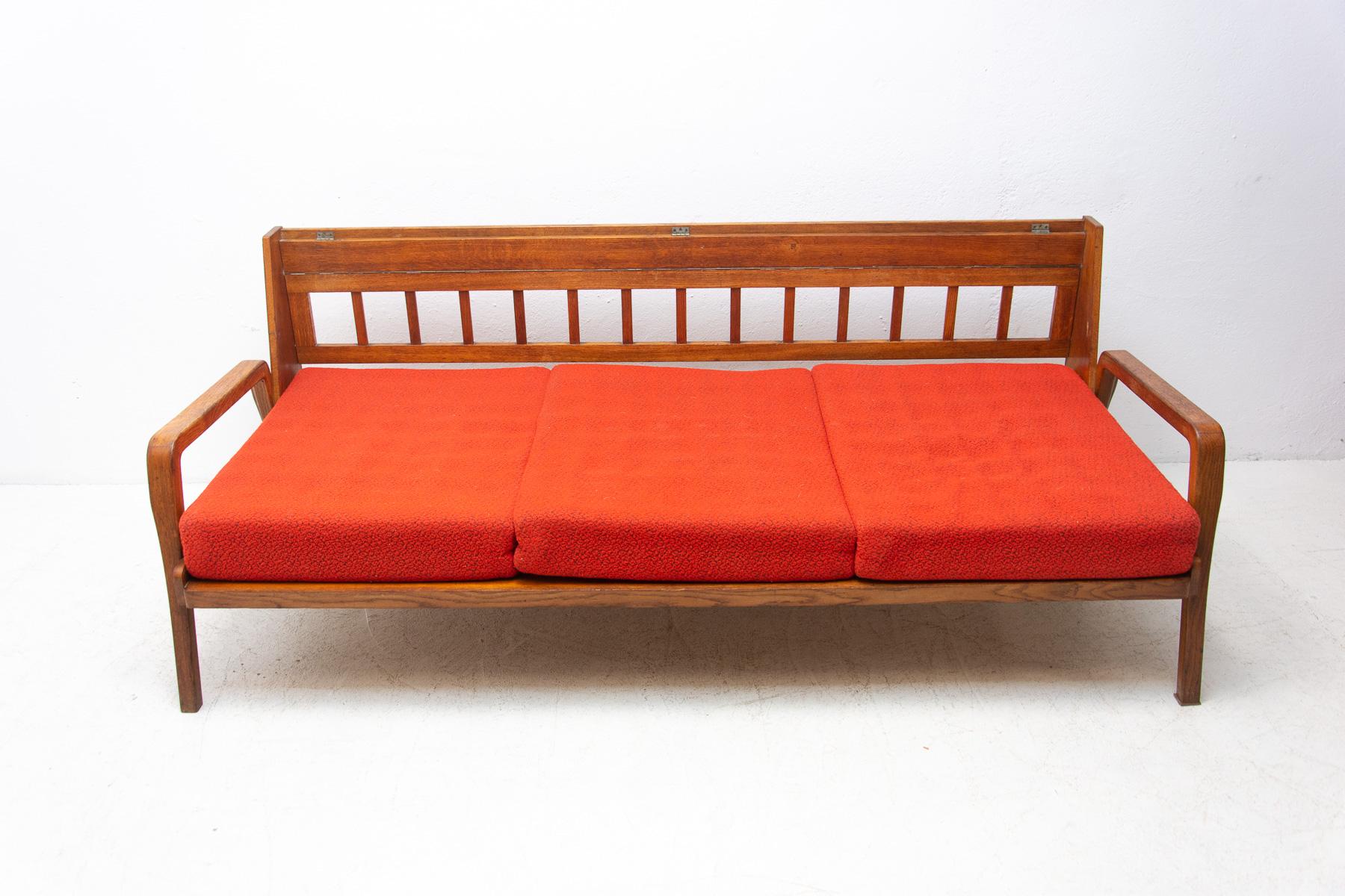 Mid Century Folding Sofa in Scandinavian Style, 1960´s, Czechoslovakia 3