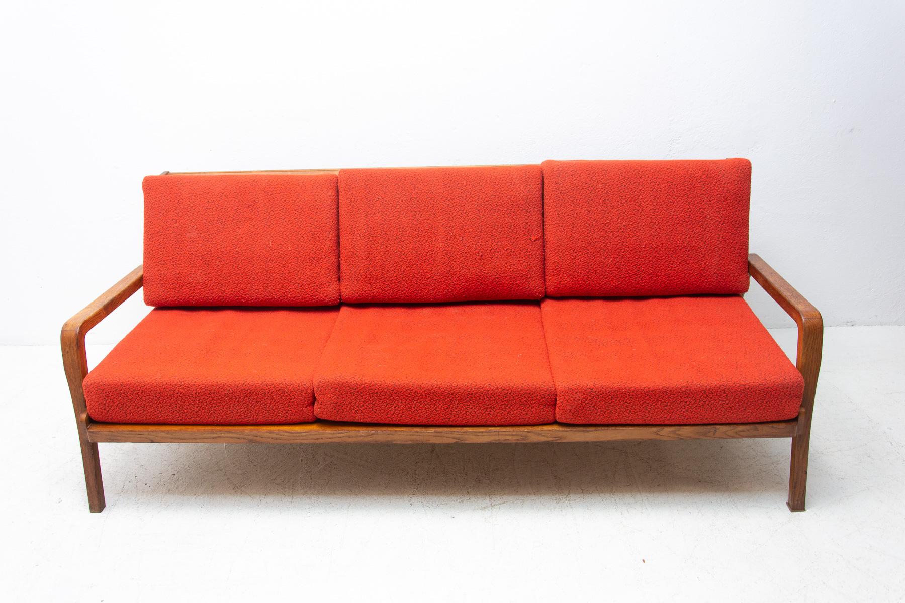 Mid Century Folding Sofa in Scandinavian Style, 1960´s, Czechoslovakia 10