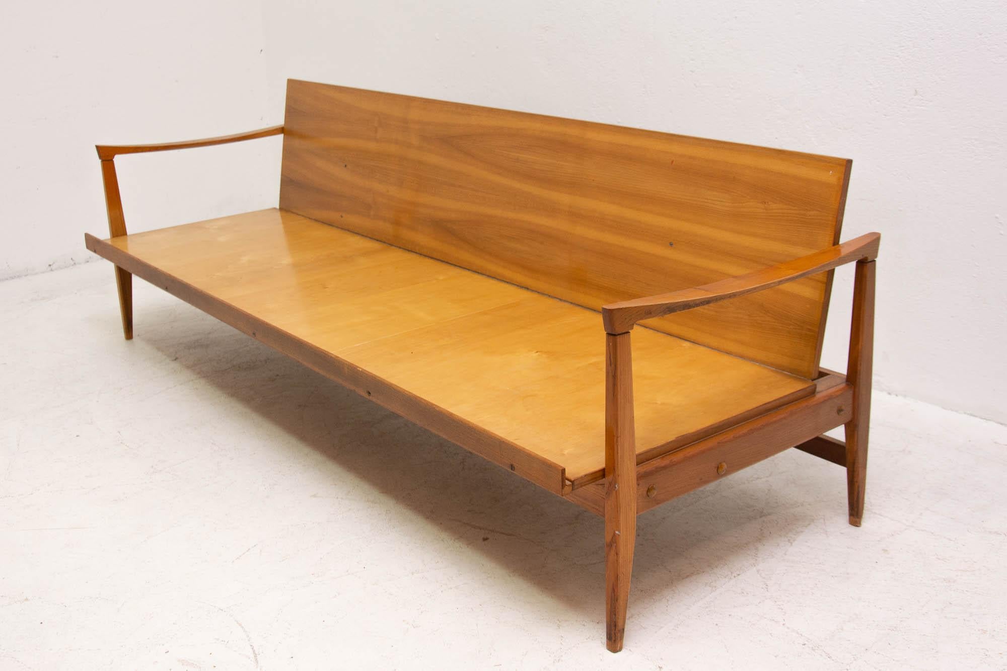 Midcentury Folding Sofa in Scandinavian Style, 1970s, Czechoslovakia 9