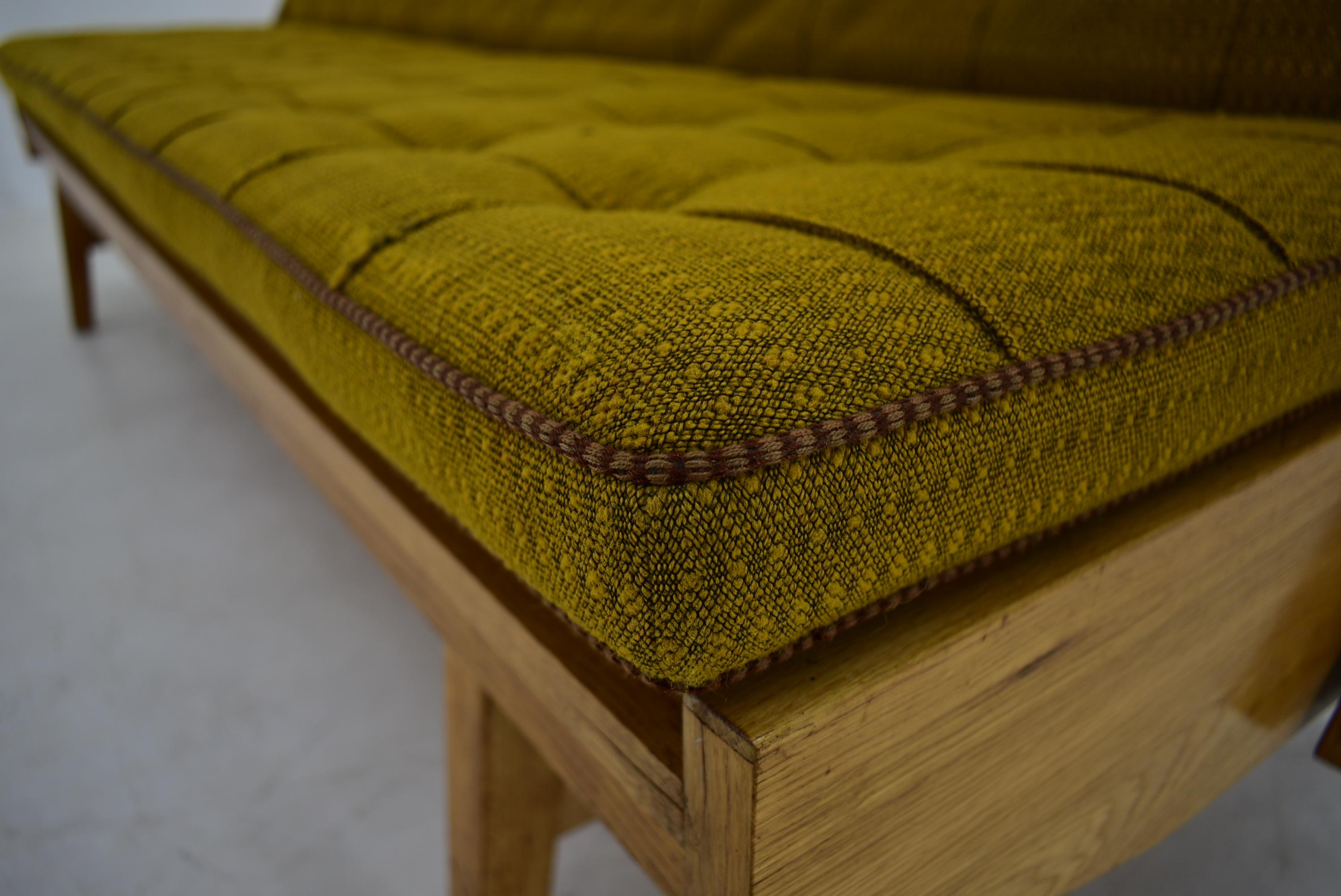 Czech Mid-Century Folding Sofa or Daybed, 1960's