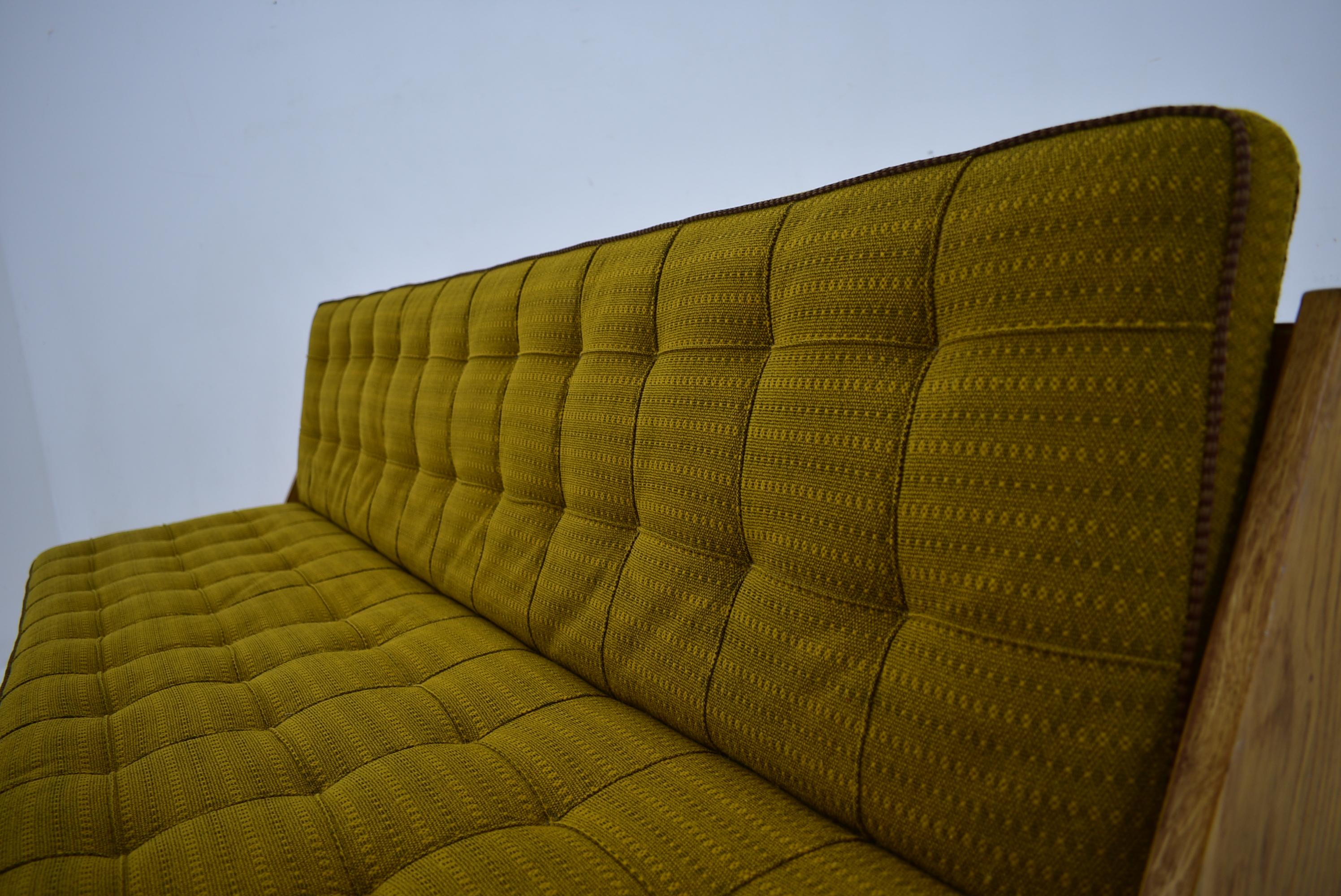 Czech Mid-Century Folding Sofa or Daybed, 1960's For Sale