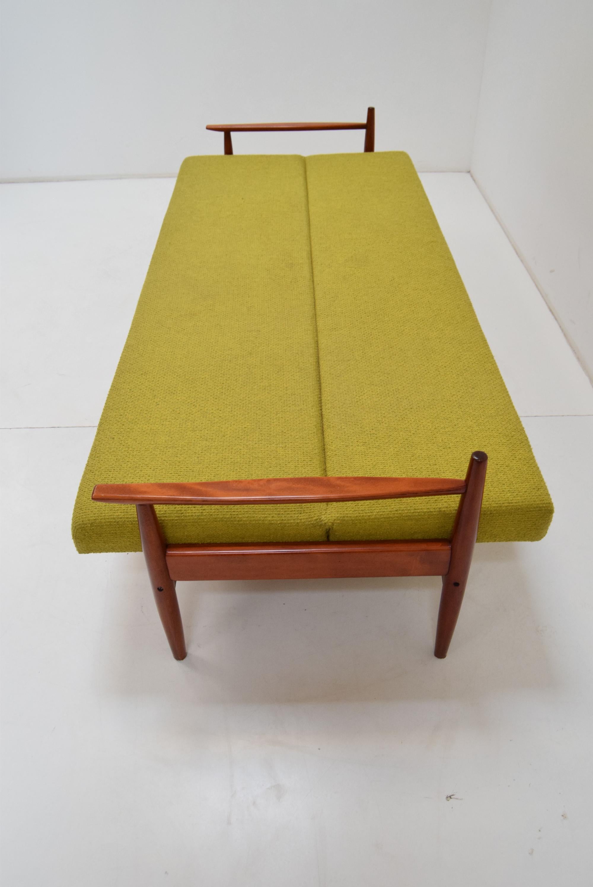 Fabric Mid-Century Folding Sofa or Daybed by TON, 1960's
