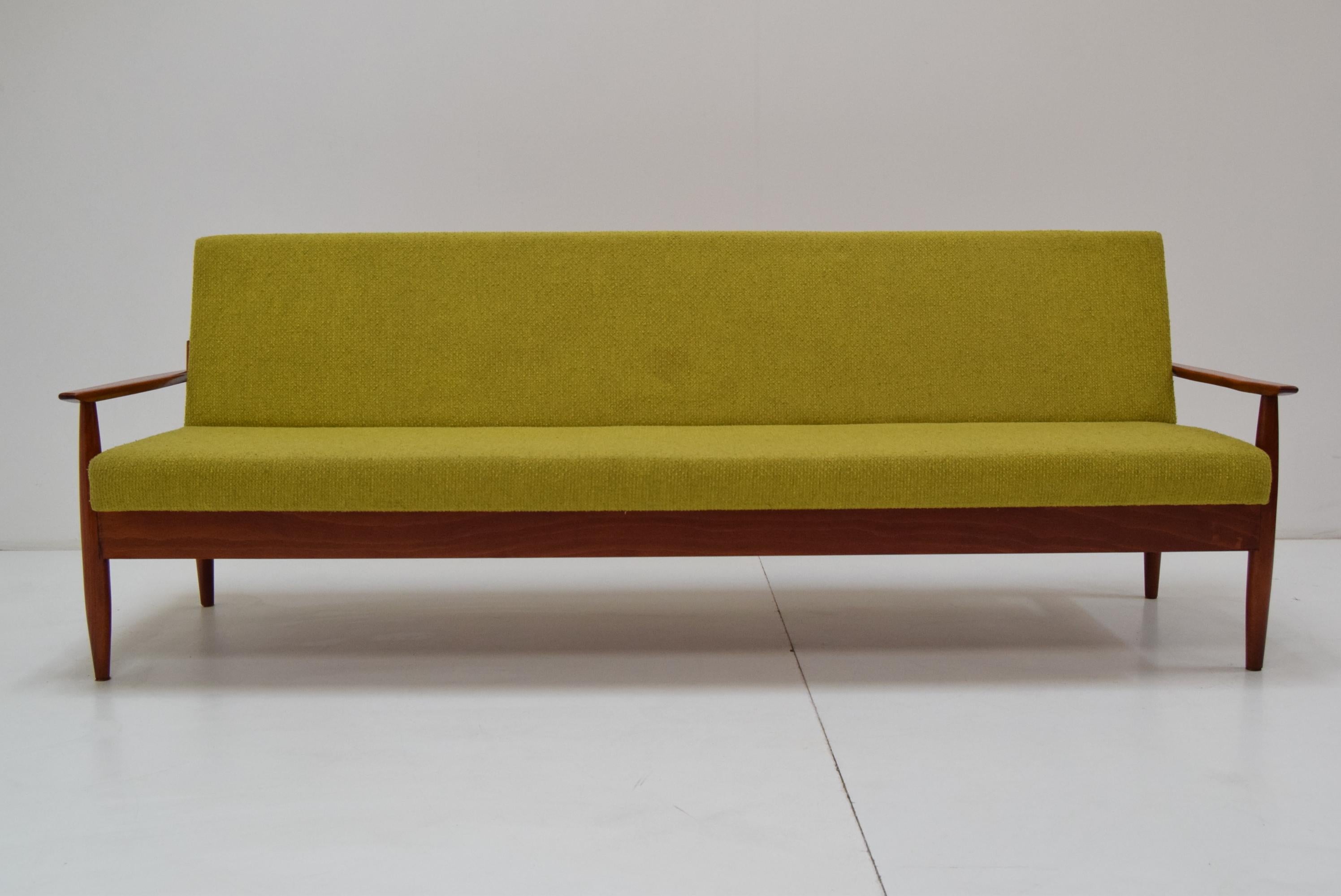 Czech Mid-Century Folding Sofa or Daybed by TON, 1960's