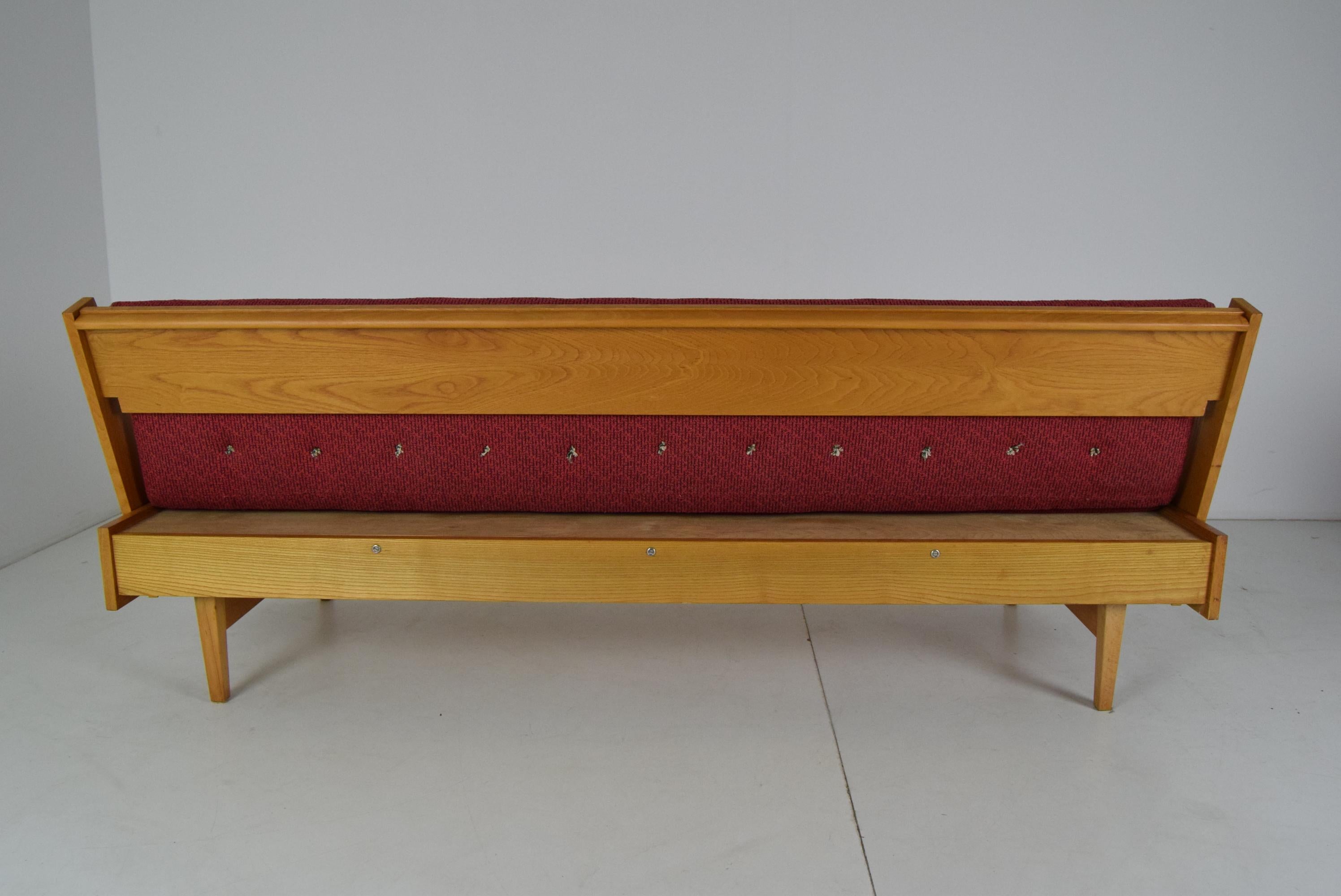 Czech Mid-Century Folding Sofa or Daybed, 1960's For Sale