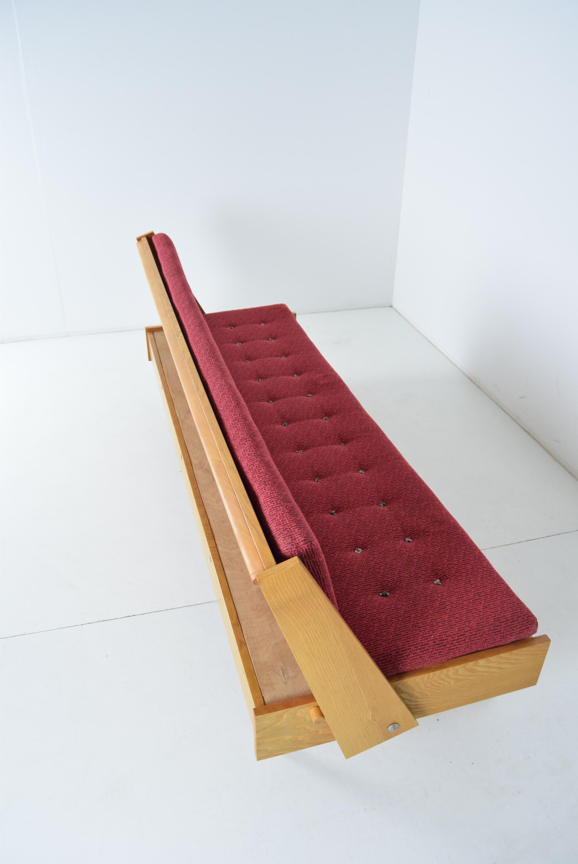 Mid-20th Century Mid-Century Folding Sofa or Daybed, 1960's For Sale