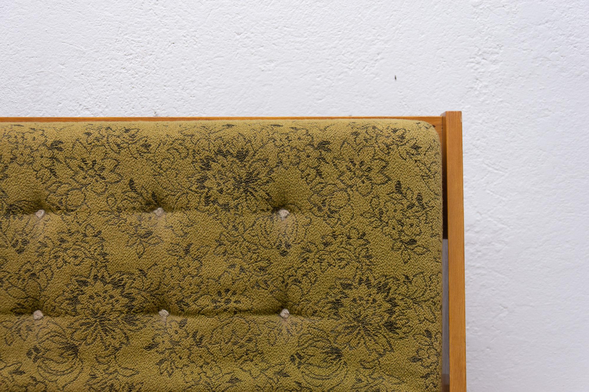 Oak Midcentury Folding Sofa Bed, 1960s, Czechoslovakia