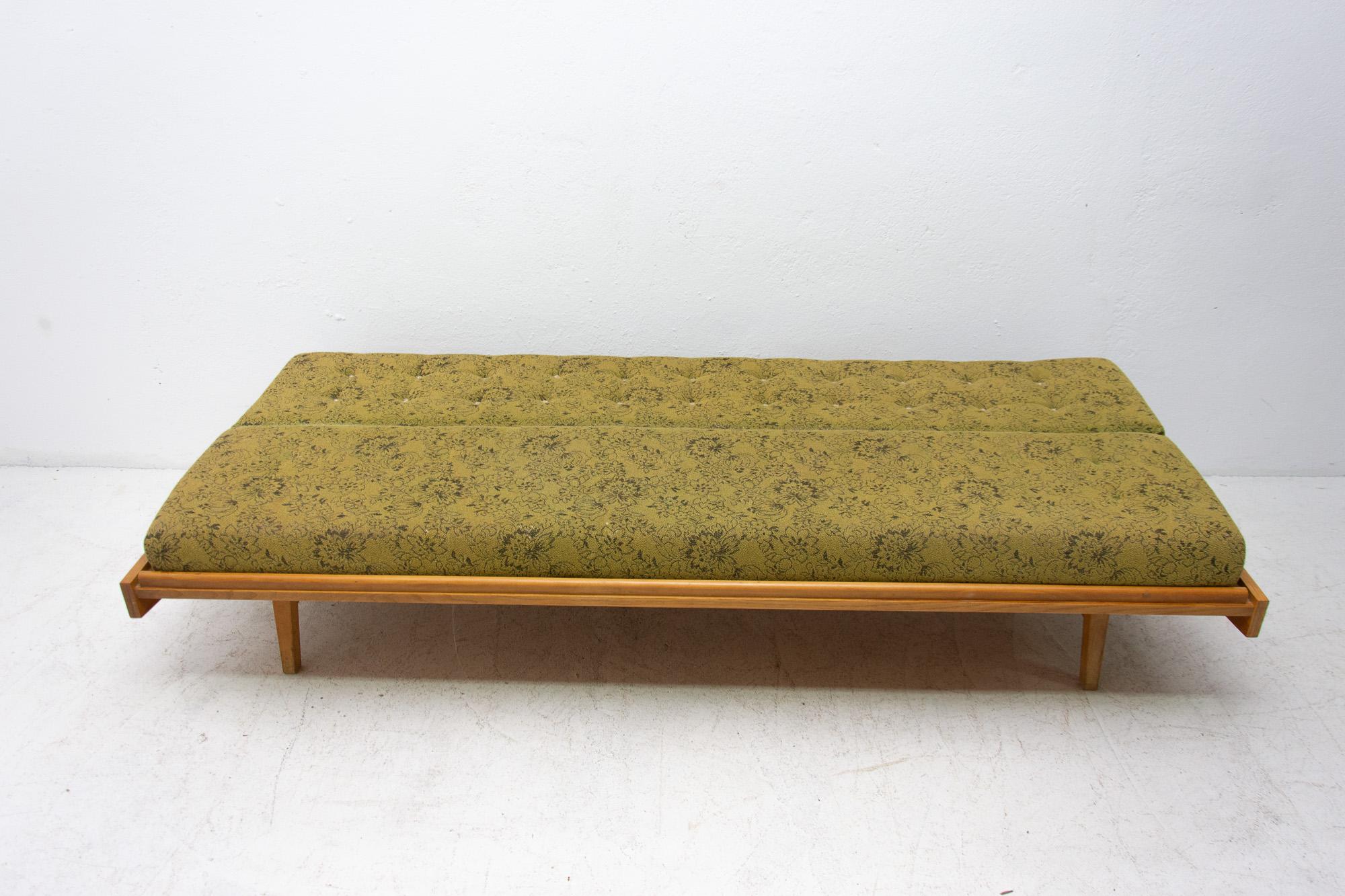Midcentury Folding Sofa Bed, 1960s, Czechoslovakia 1