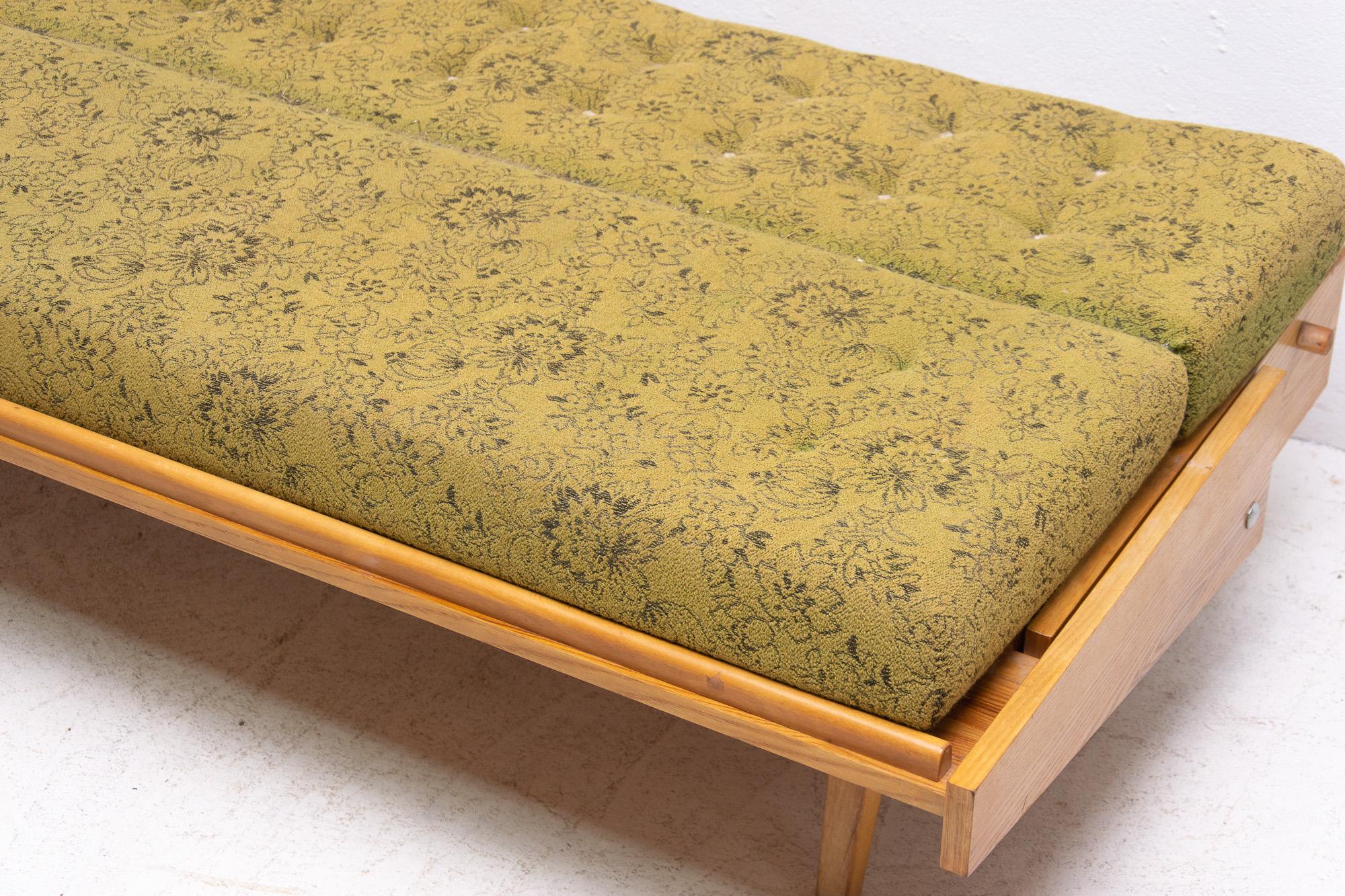 Midcentury Folding Sofa Bed, 1960s, Czechoslovakia 3