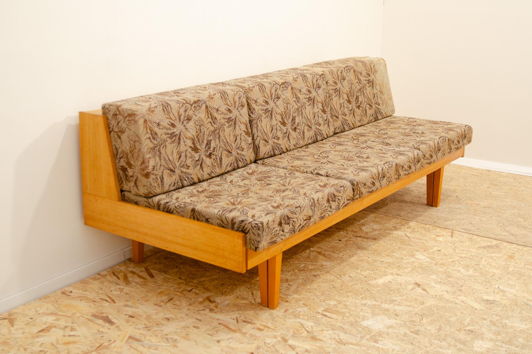 Mid-Century Modern Mid century folding sofabed, 1960´s, Czechoslovakia For Sale