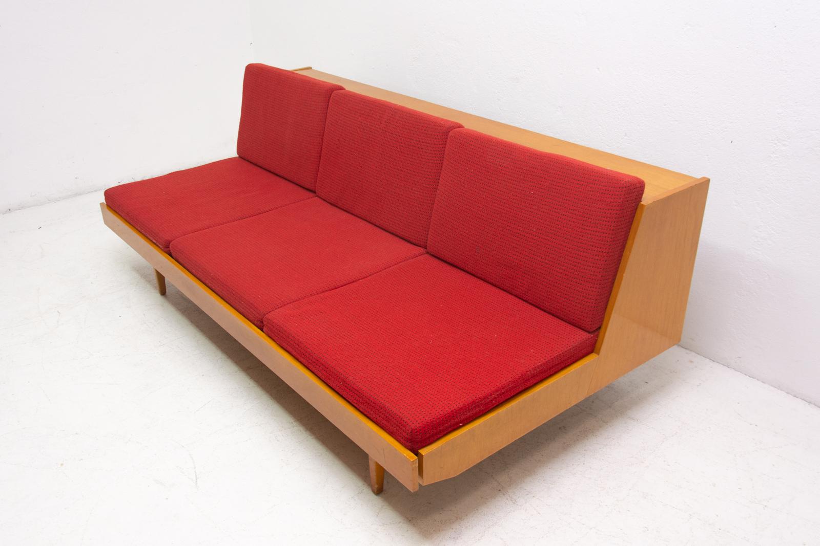 20th Century Midcentury Folding Sofa Bed, 1960s, Czechoslovakia