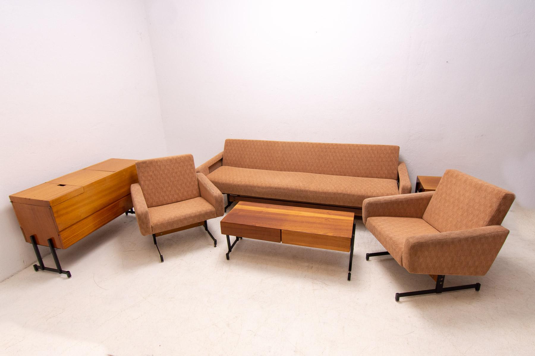 Mid century folding sofabed, 1970´s, Czechoslovakia 10