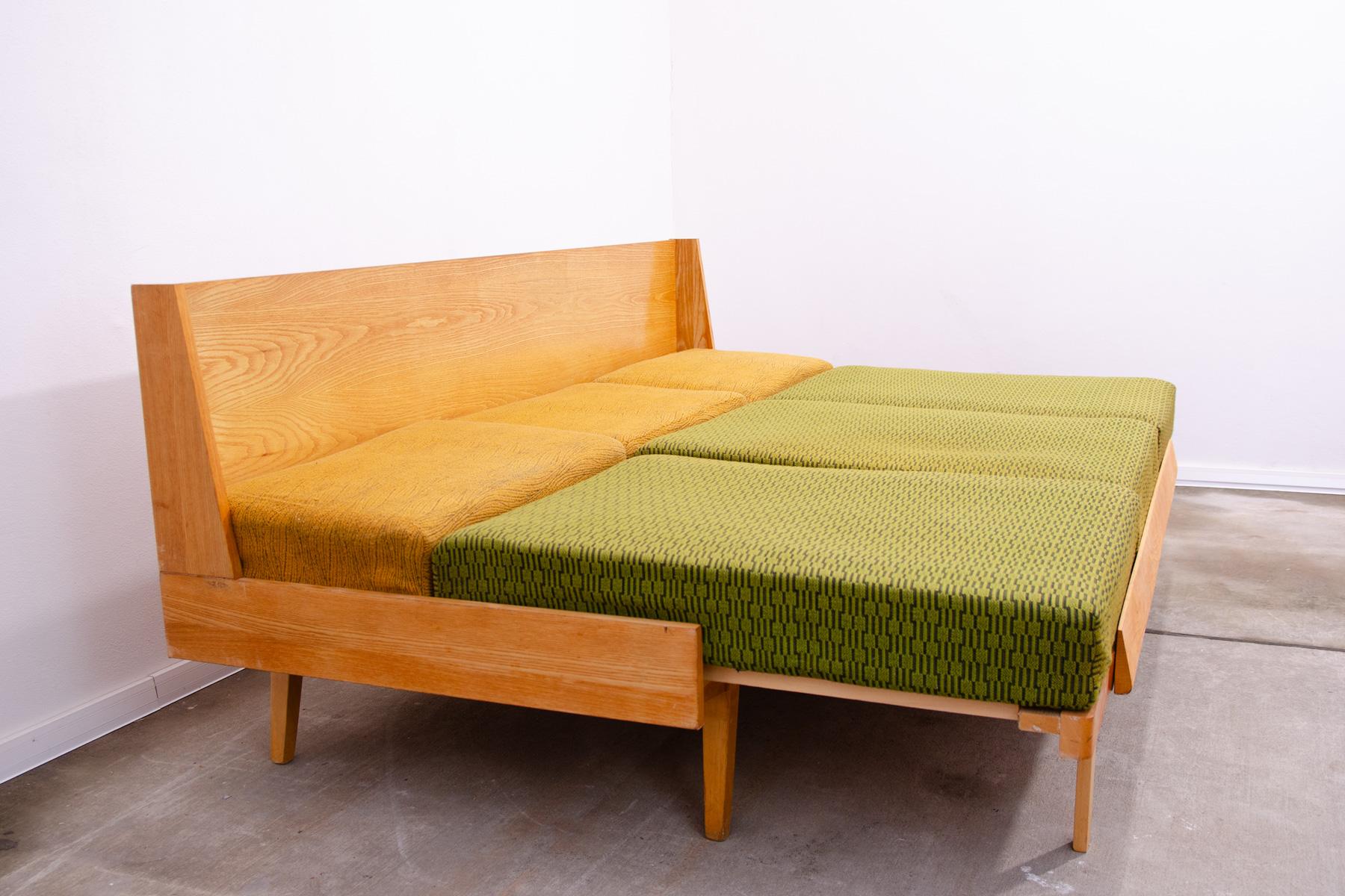 Mid century folding sofabed by Drevotvar, 1970´s, Czechoslovakia 5