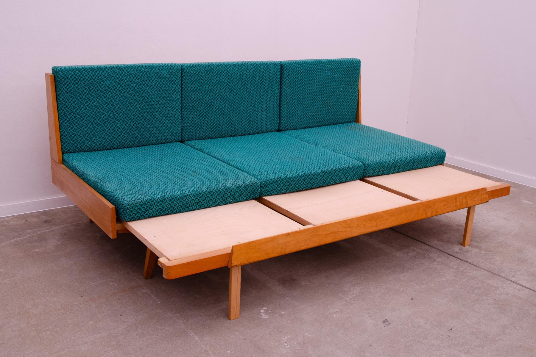 Mid century folding sofabed by Drevotvar, 1970´s, Czechoslovakia 6