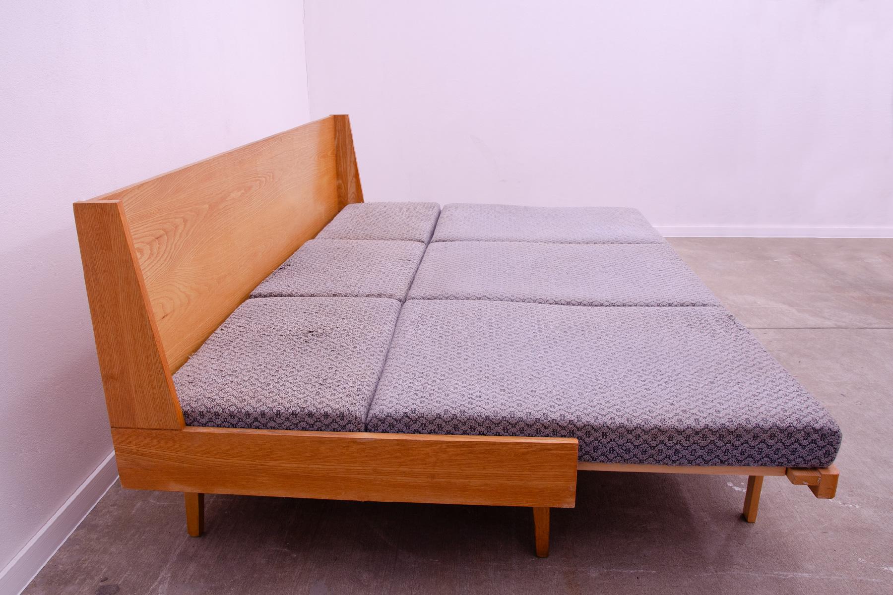 Canapé-lit pliant du milieu du siècle par Drevotvar, années 1970, Tchécoslovaquie 6