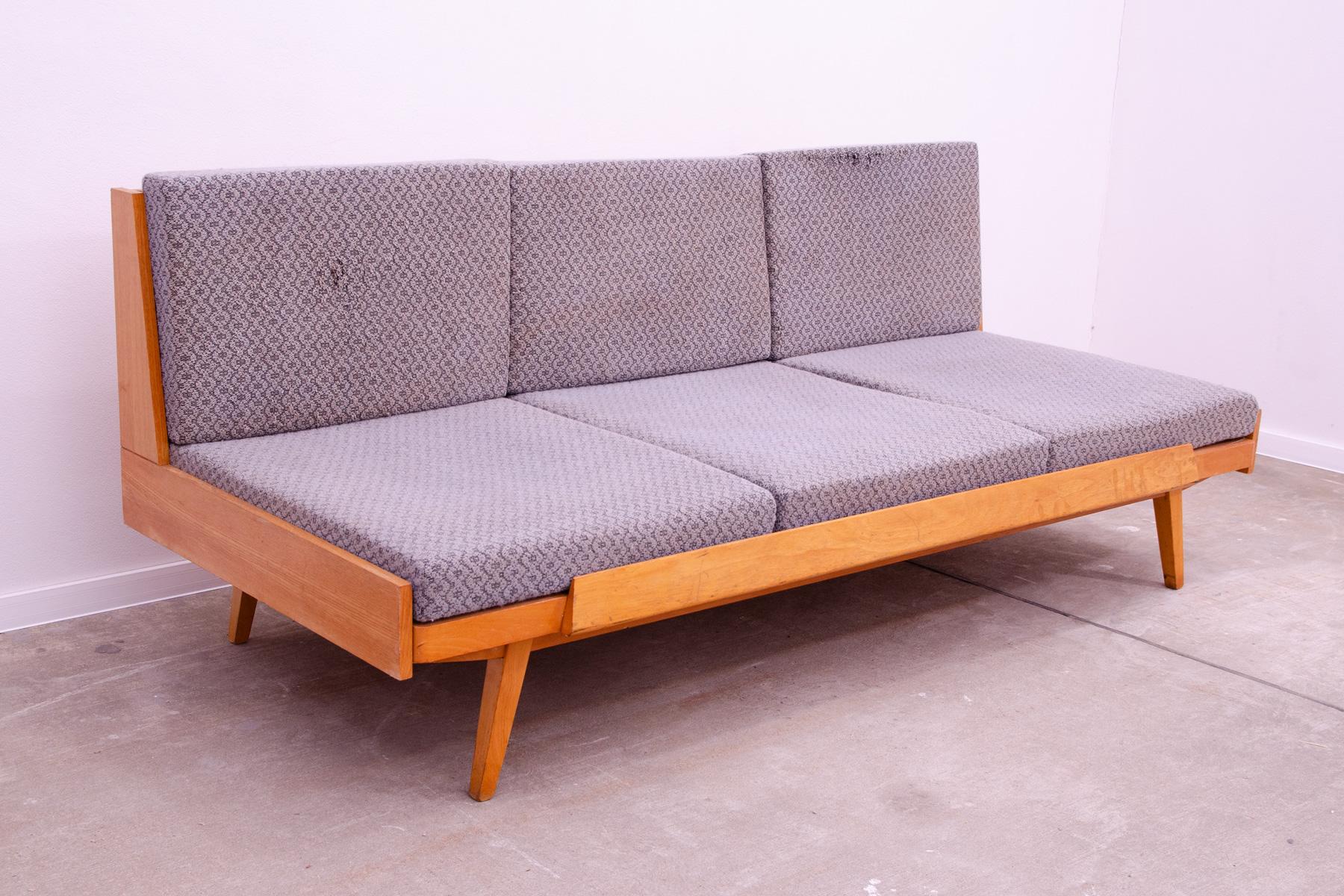 Mid-Century Modern Mid century folding sofabed by Drevotvar, 1970´s, Czechoslovakia