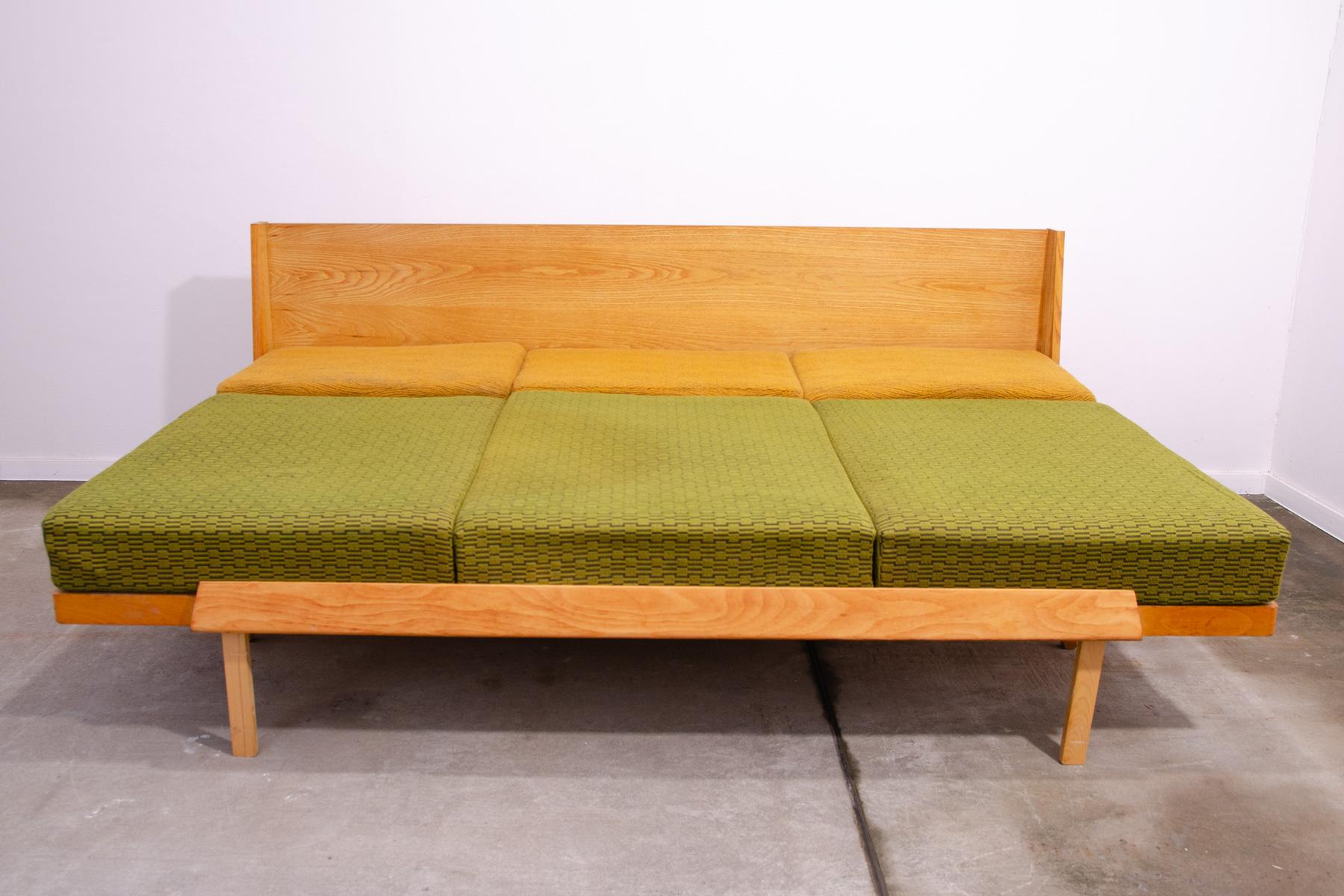 Mid century folding sofabed by Drevotvar, 1970´s, Czechoslovakia 3