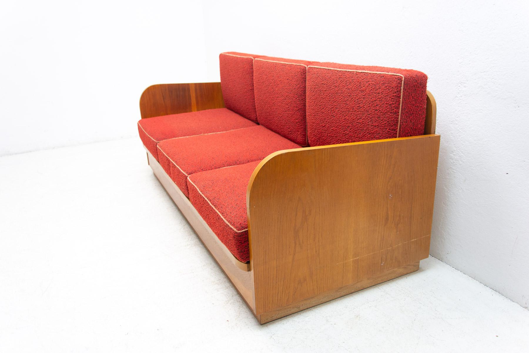 Art Deco Mid Century Folding Sofabed by Jitona, 1950´s