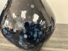 Mid Century Folk Art Handmade Pottery Vase Signed Leah